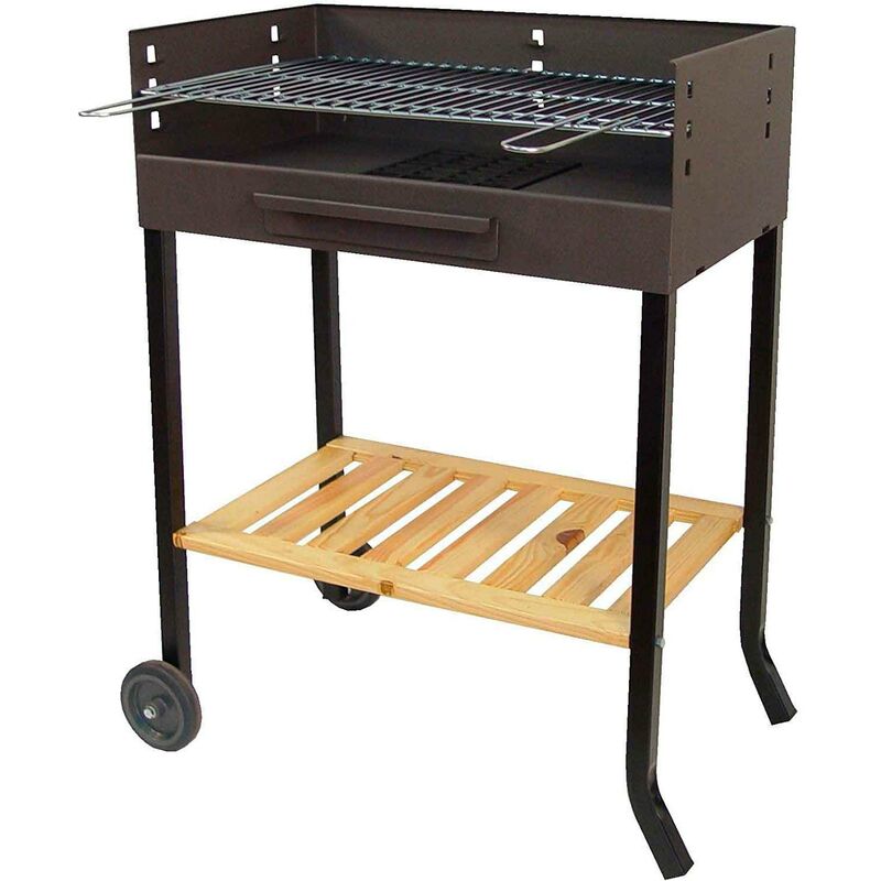 

Barbacoa con Parrilla Cincada para leña y carbón 69 x 40 x 92 cm Imex el Zorro
