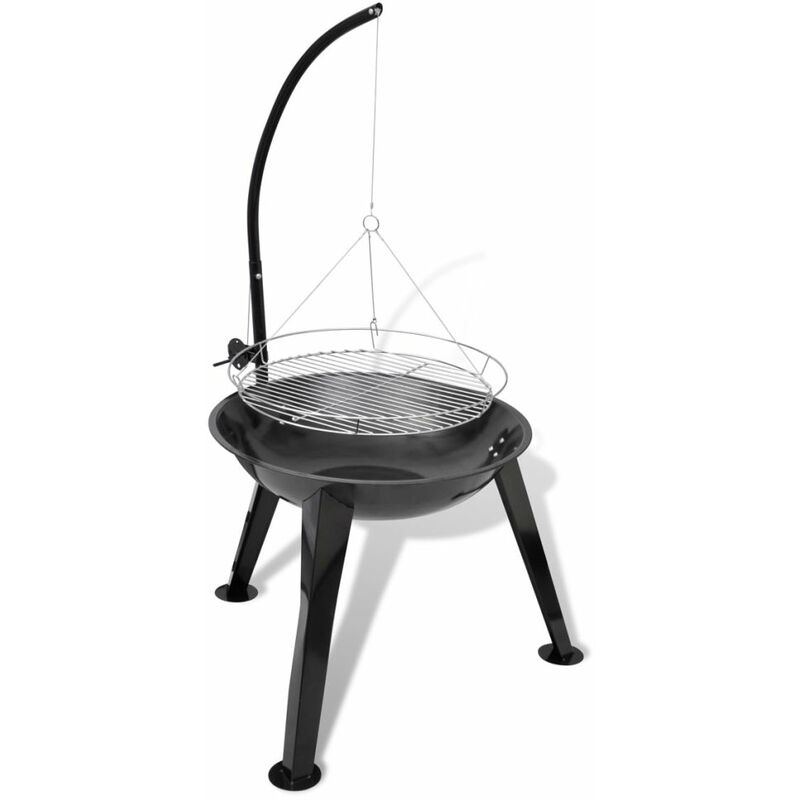 

Barbacoa de carbón colgante, redonda