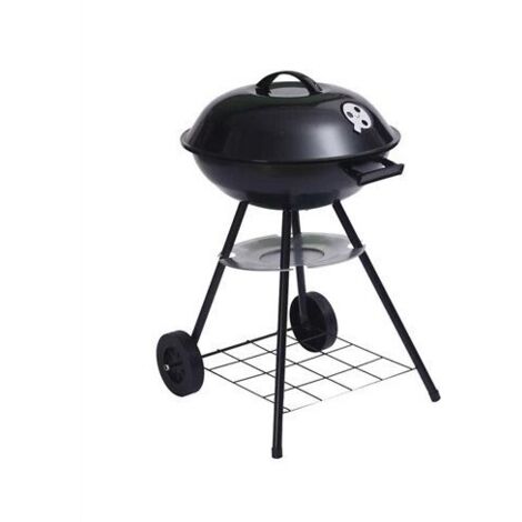 Barbacoa de Carbón Dakota Portátil  Parrilla Redonda Ø45 cm para Jardín y Camping