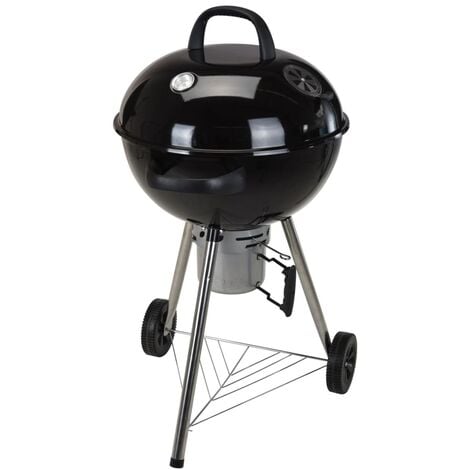 Barbacoa esférica con tapa 57,5 cm ProGarden - Negro