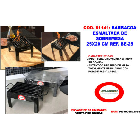 BARBACOA ESMALTADA DE SOBREMESA 25 X 20 BE-25