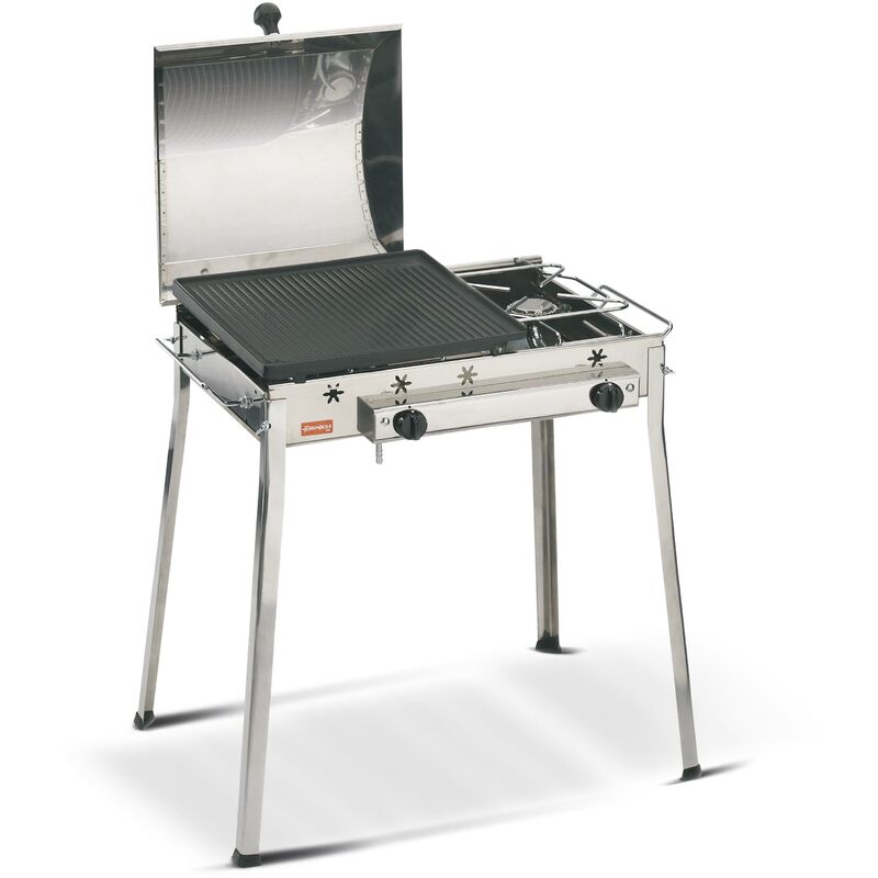 

Barbacoa Ghisa Combinato inox - Ferraboli