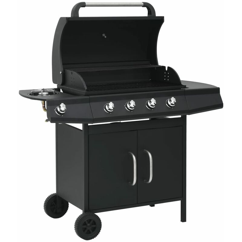 

Barbacoa grill de gas 4+1 quemadores negro