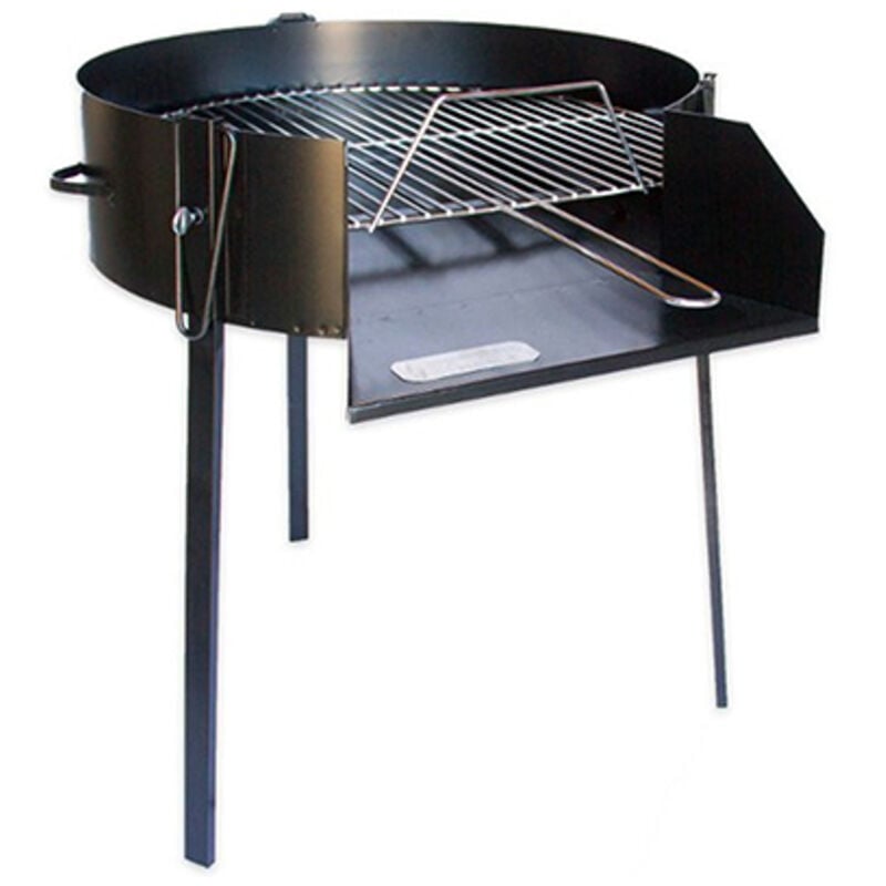 Barbecue rond en bois noir 60cm