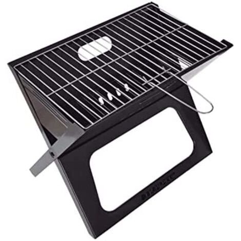 Barbacoa portátil Blaupunkt GC201 negra compacta y plegable