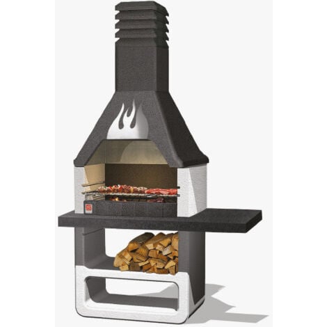 Barbacoa Prometeo hormigón 125cm x 64cm x 215,5cm