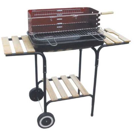 Barbacoa Rectangular Base de Madera 58X38 h 73 Lapillo 00711