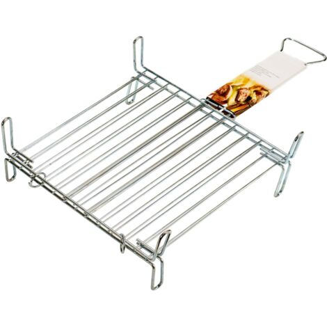 Barbacoa San-ignacio double zinc grill acero galvanizado 35x62 cm