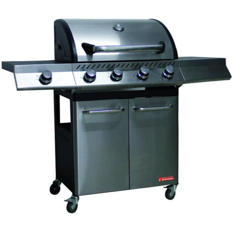 Barbacoa Sandrigarden de gas Brasil, 4 quemadores 1 fogón, 16 kw