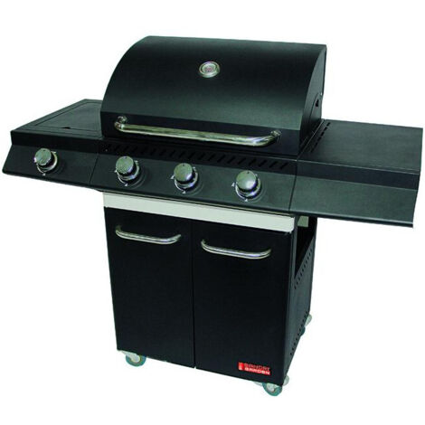 Barbacoa Sandrigarden de gas Canadá, 3 quemadores + hornillo, 12,8 kw