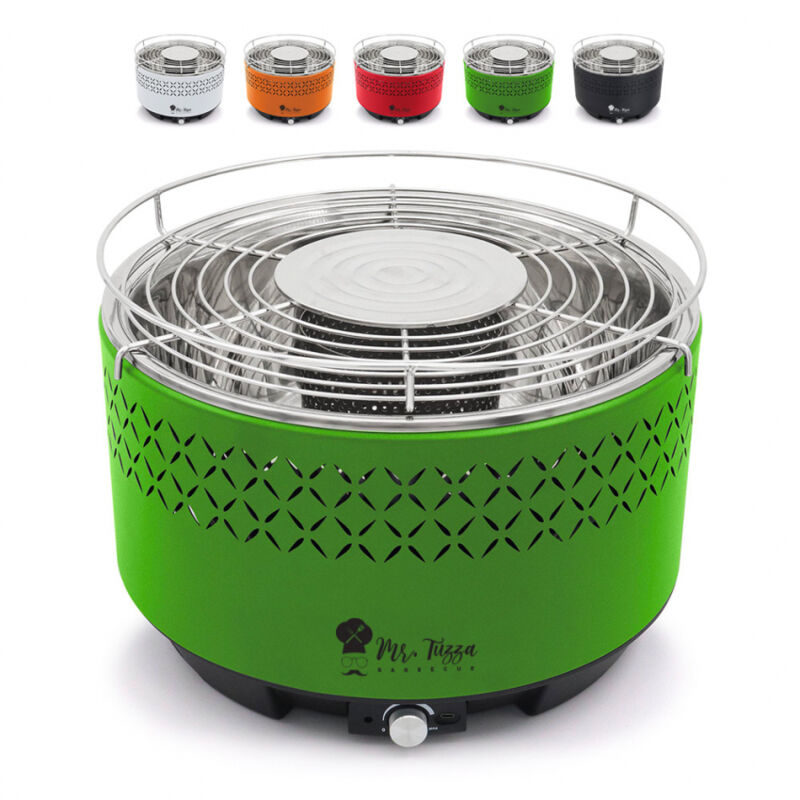 

Barbacoa sin humo de sobremesa con ventilador Galeras | Verde oscuro