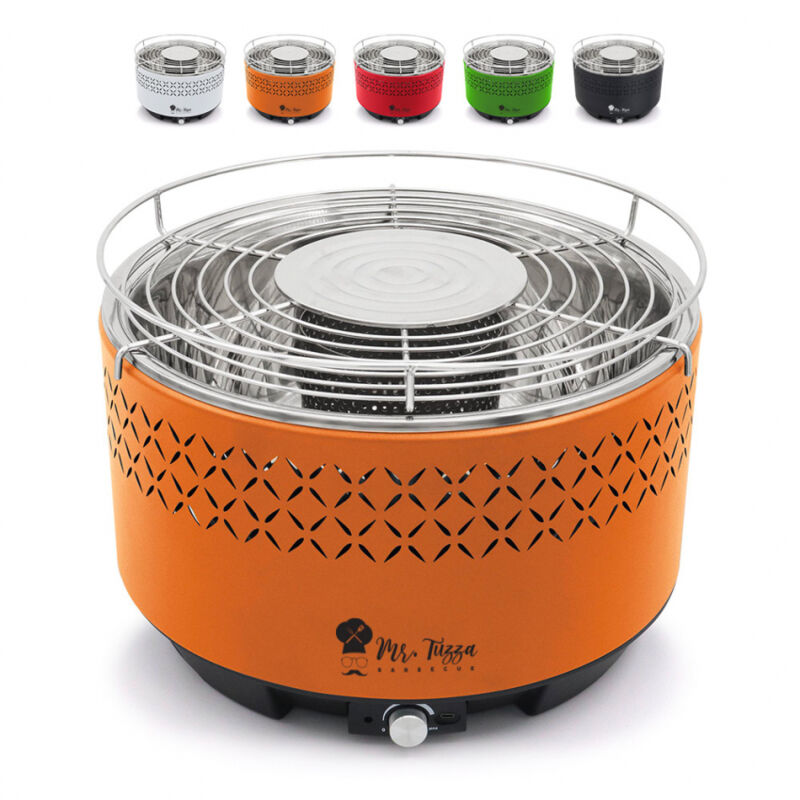 

Barbacoa sin humo de sobremesa con ventilador Galeras | Naranja