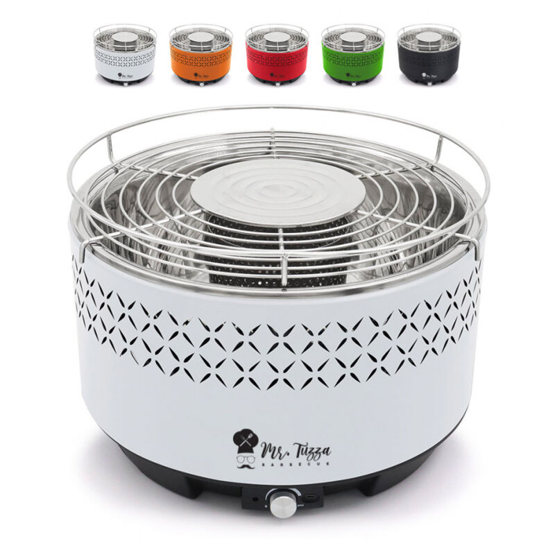 

Barbacoa sin humo de sobremesa con ventilador Galeras | Blanco