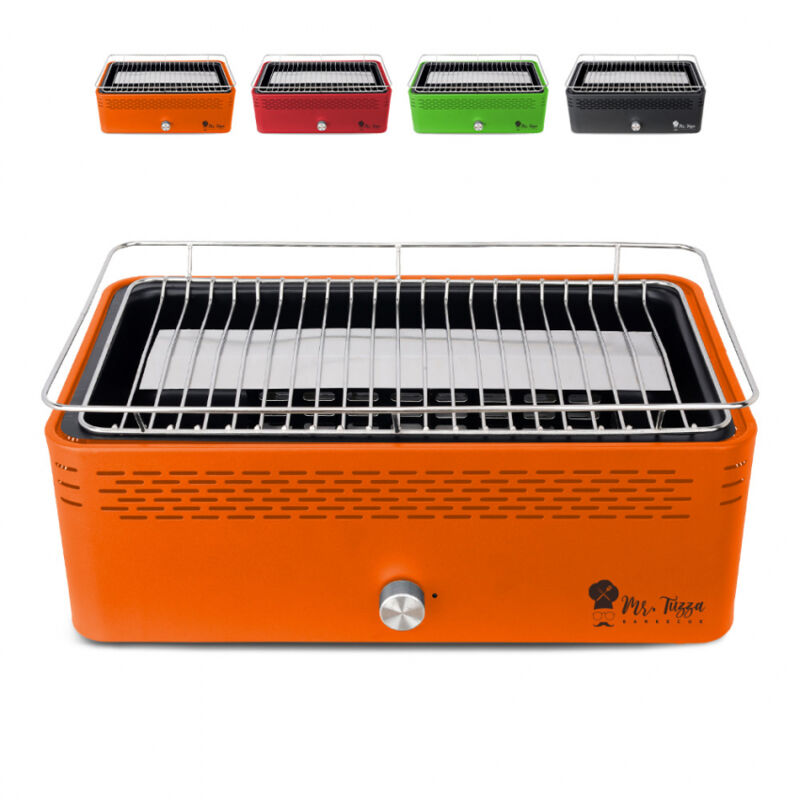 

Barbacoa sin humo para mesa con ventilador Merapi | Naranja