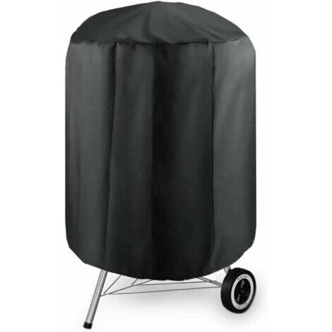 Barbecook BBQ-Grillabdeckung, rund, 5877 cm, robuste 210D-Plane, Grillabdeckung, wasserdicht, staubdicht, Anti-UV-Anti-Aging-Grillabdeckung, verstellbarer Riemen