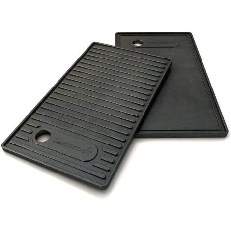 Barbecook piastra barbecue universale in ghisa smaltata, accessorio per piastra, nera, per Brahma 42,7x2x24 cm