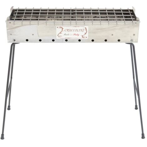 BARBECUE A CARBONE ARROSTICINI CM. 75 INOX