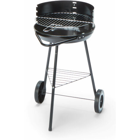 Barbecue a Carbone Carbonella 44x52x70 cm in Acciaio Nero