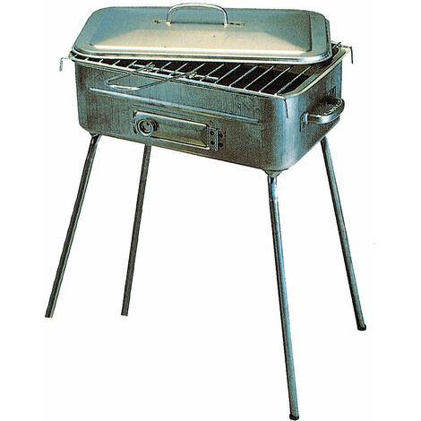 Barbecue a Carbone Carbonella Portatile 25x36cm Bauer Fornacella