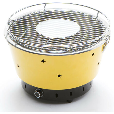 Barbecue a Carbone Carbonella Portatile Ø34 cm Taddei Quick Giallo
