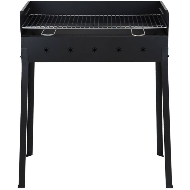 Mille Srl - Barbecue a carbone in acciaio nero