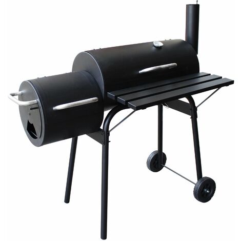 Barbecue a carbone con griglia in acciaio ed affumicatore laterale Essex