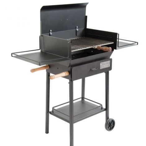 BARBECUE A CARBONE IN FERRO BATTUTO CORTONA CM. 99X40X118H