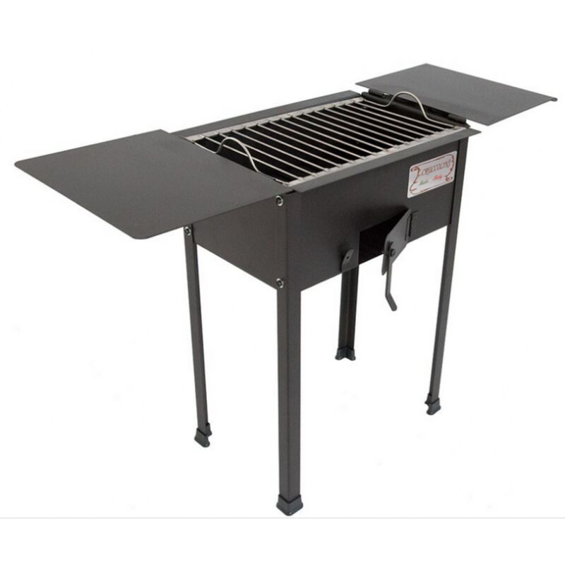 Cruccolini Barbecue A Carbone In Ferro Battuto Elba Cm. 87x30x66h