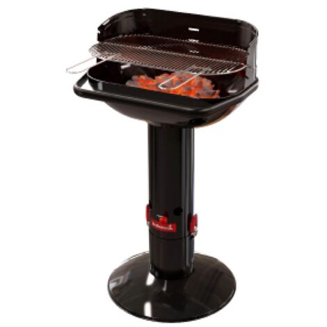 barbecue a carbonella barbecook "loewy 55" in acciaio 55x33 cm