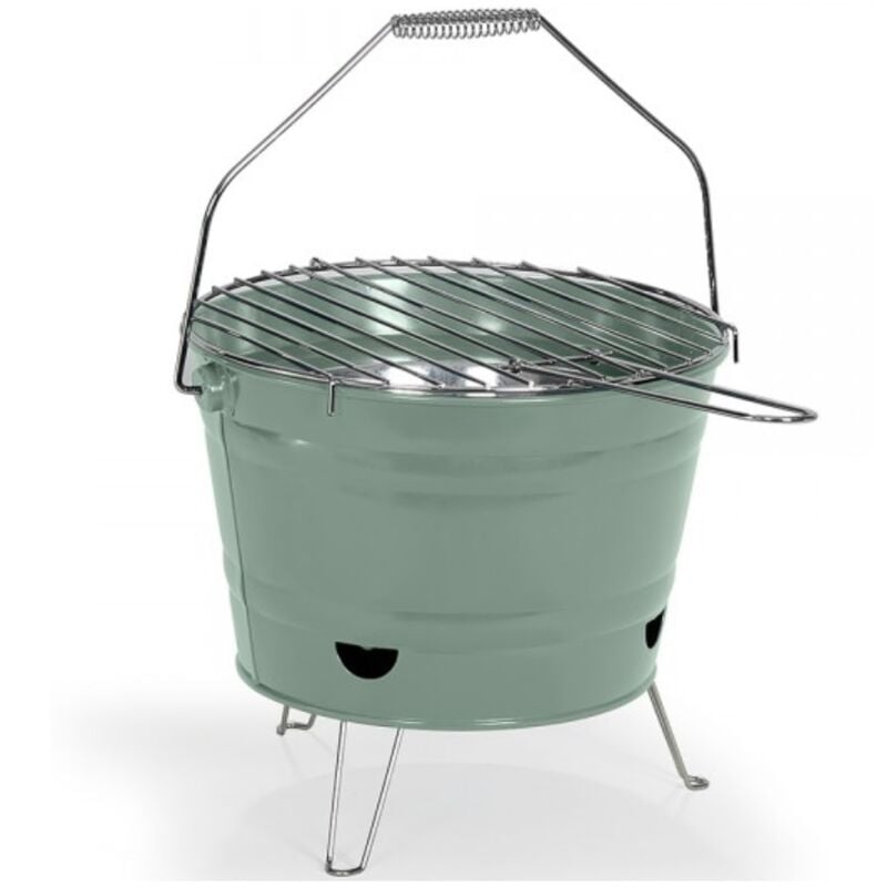 Livoo - Barbecue à charbon 27cm vert DOC327V