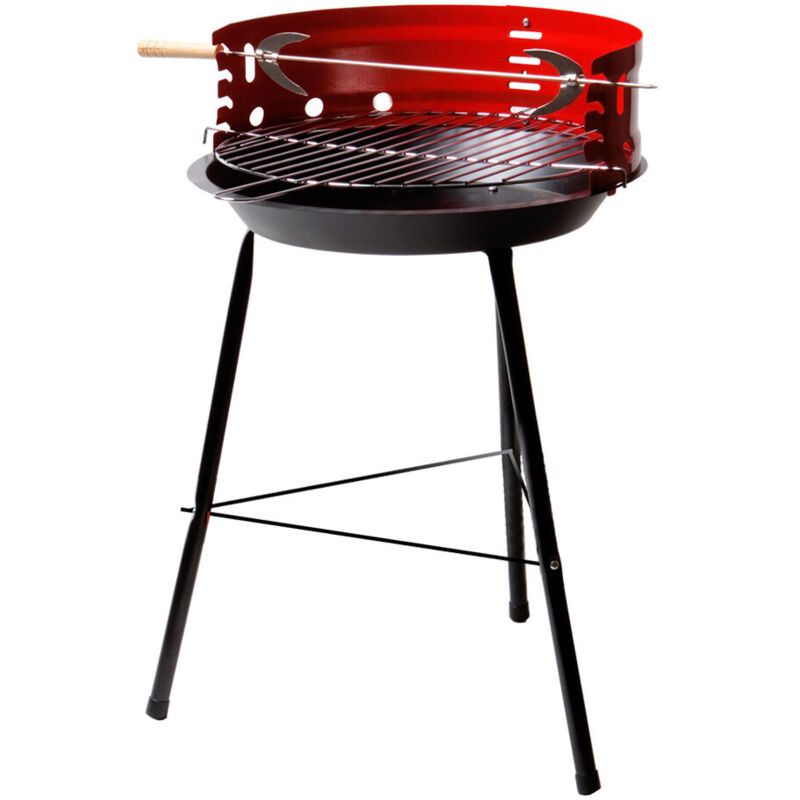 Aktive Charcoal Bbq rouge noir barbecue portable 42 cm
