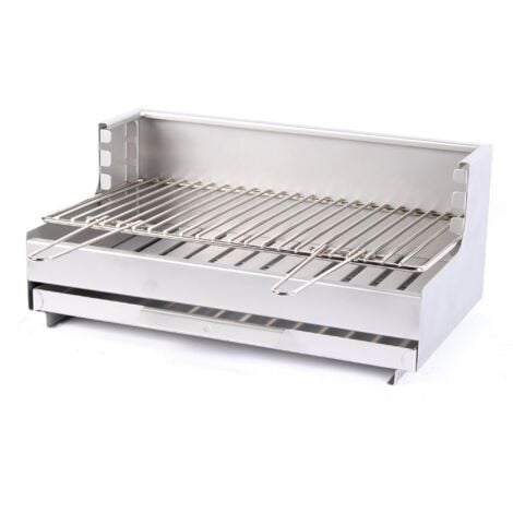 Barbecue à charbon de bois Original Vulcain 54*32 Inox LE Barbecue grilloir à poser charbon Le Marquier Vulcain acier