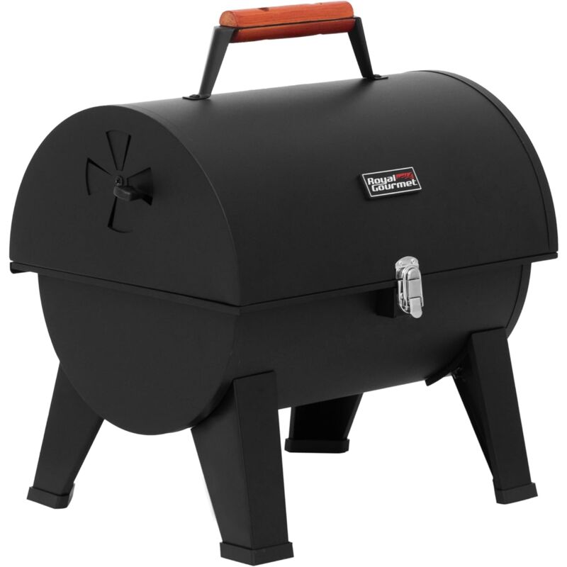 Royal Gourmet - Barbecue à Charbon de Bois Portable - Surface Cuisson 44 x 31,8 cm - Adapté pour le Camping et l' Extérieur, Noir