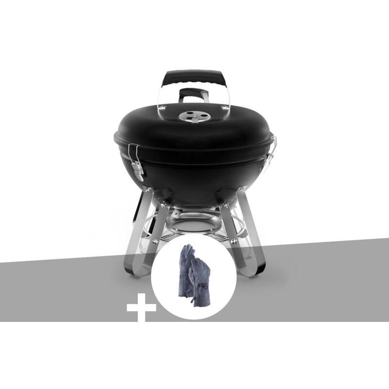 Napoleon - Barbecue à charbon Charcoal portatif Kettle Premium Nomade + Gants