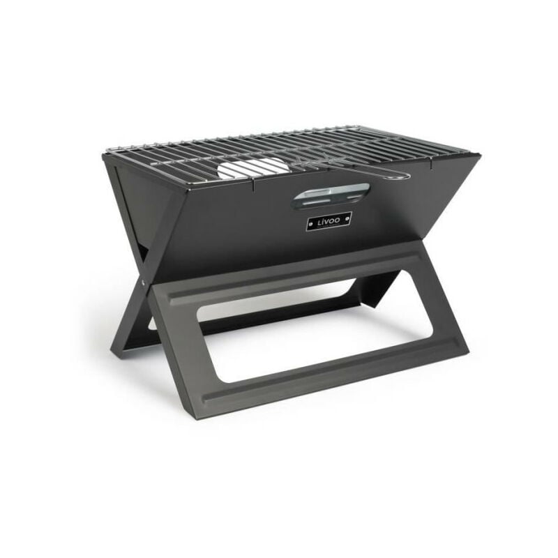 Barbecue a charbon pliable Livoo DOC268 - Acier peint - Surface de cuisson 44,5x28,5 cm