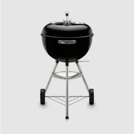 Barbecue Charbon Weber Bar-B-Kettle Ø47cm - Acier Émaillé, Grille Chrome, Trépied Roues, Noir