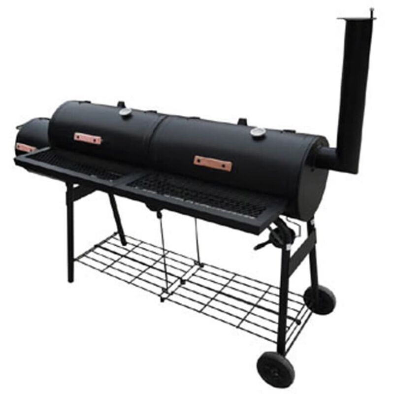 Design In - Barbecue à fumoir Nevada xl Noir CFW67736