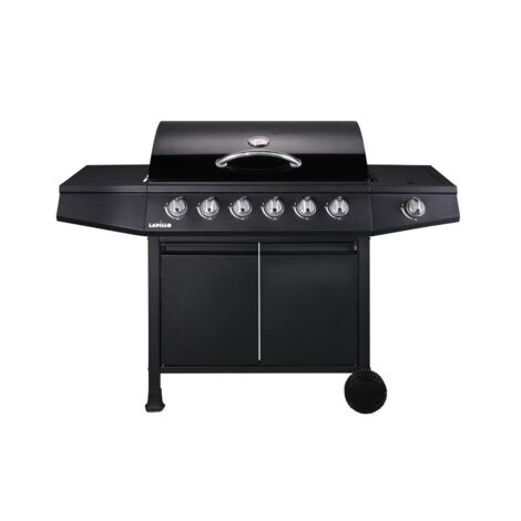 Barbecue a Gas 6 Fuochi + Bruciatore laterale con termometro 137,5x55,5x110H cm