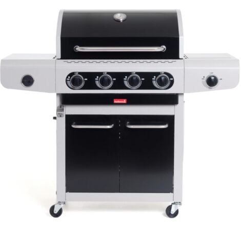 barbecue a gas barbecook "siesta 412" con fornello laterale 4 bruciatori