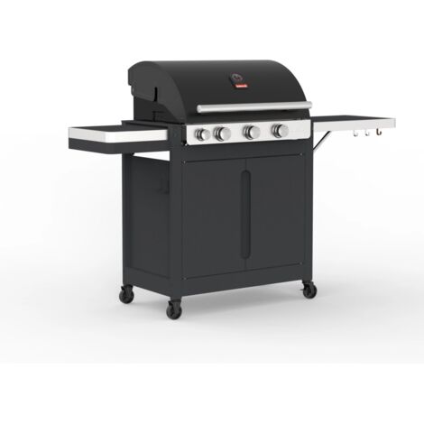 barbecue a gas barbecook "stella" con telo di copertura in omaggio 3 bruciatori