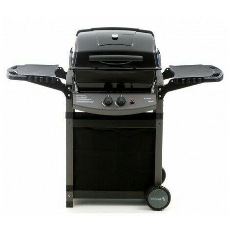 Barbecue A Gas Gpl 2 Bruciatori Pietra Lavica Sochef Saporillo Nero