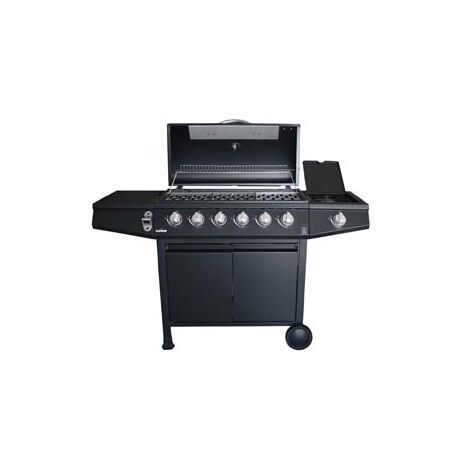 BARBECUE A GAS GPL 6 BRUCIATORI + 1 FORNELLO  cm.137,5x55,5x110h.    LAPILLO