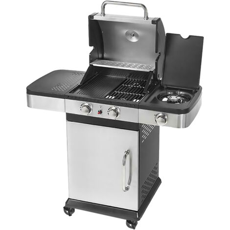 Barbecue A Gas 'Indianapolis 3 Titanium' Cm. 120 x 50 x H.130