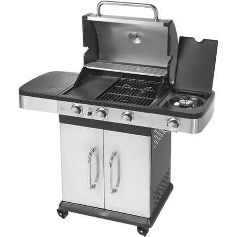 BARBECUE A GAS 'INDIANAPOLIS 4 TITANIUM' cm. 120 x 60 x h.138  - OMPAGRILL