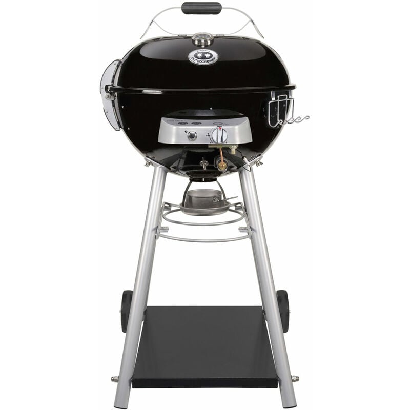 Barbecue a Gas Leon 570 g Outdoorchef Sferico Tondo con Ruote Sistema EasyFlip