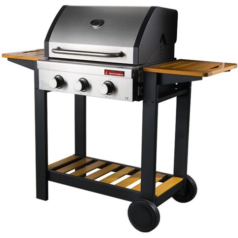 barbecue a gas sandrigarden "oceania" 3 bruciatori 130x58x115 cm