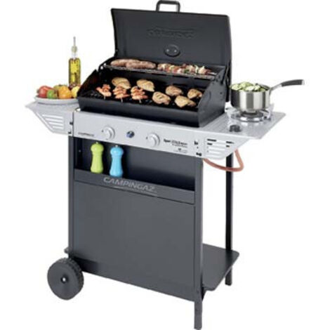 Barbecue A Gas Xpert 200 Campingaz Con Fornellino E Pietra Lavica LS Rocky