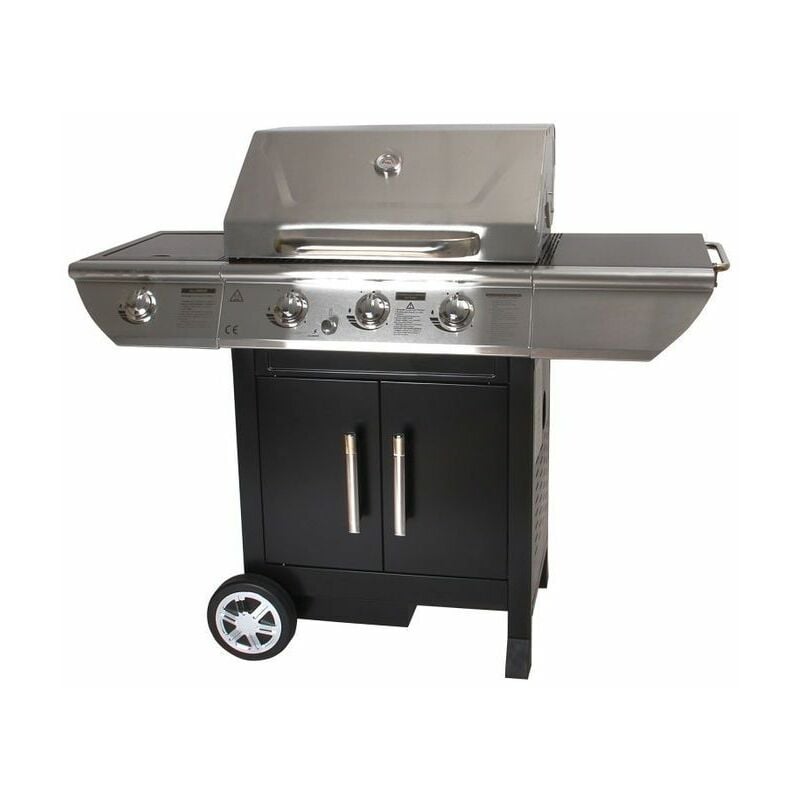 Barbecue à gaz 3 brûleurs + réchaud latéral Somagic BALTIMORE