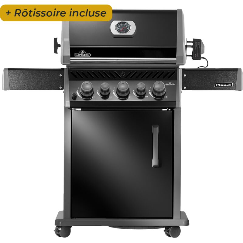 Barbecue à gaz Rogue 425 rsb + Réchaud latéral + Brûleur arrière
