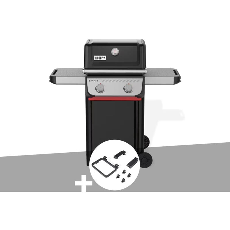 Weber - Barbecue à gaz Spirit E-210 + Set d'accessoires clipsables Works